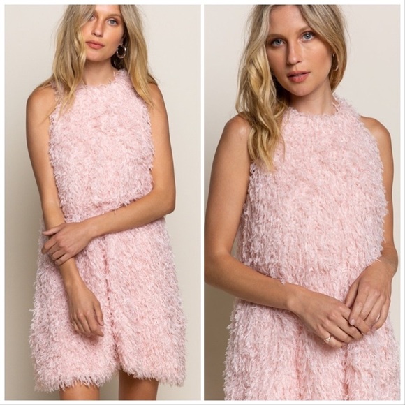 POL Shag 60’s Mod Pink Flamingo Party Dress - Picture 6 of 14